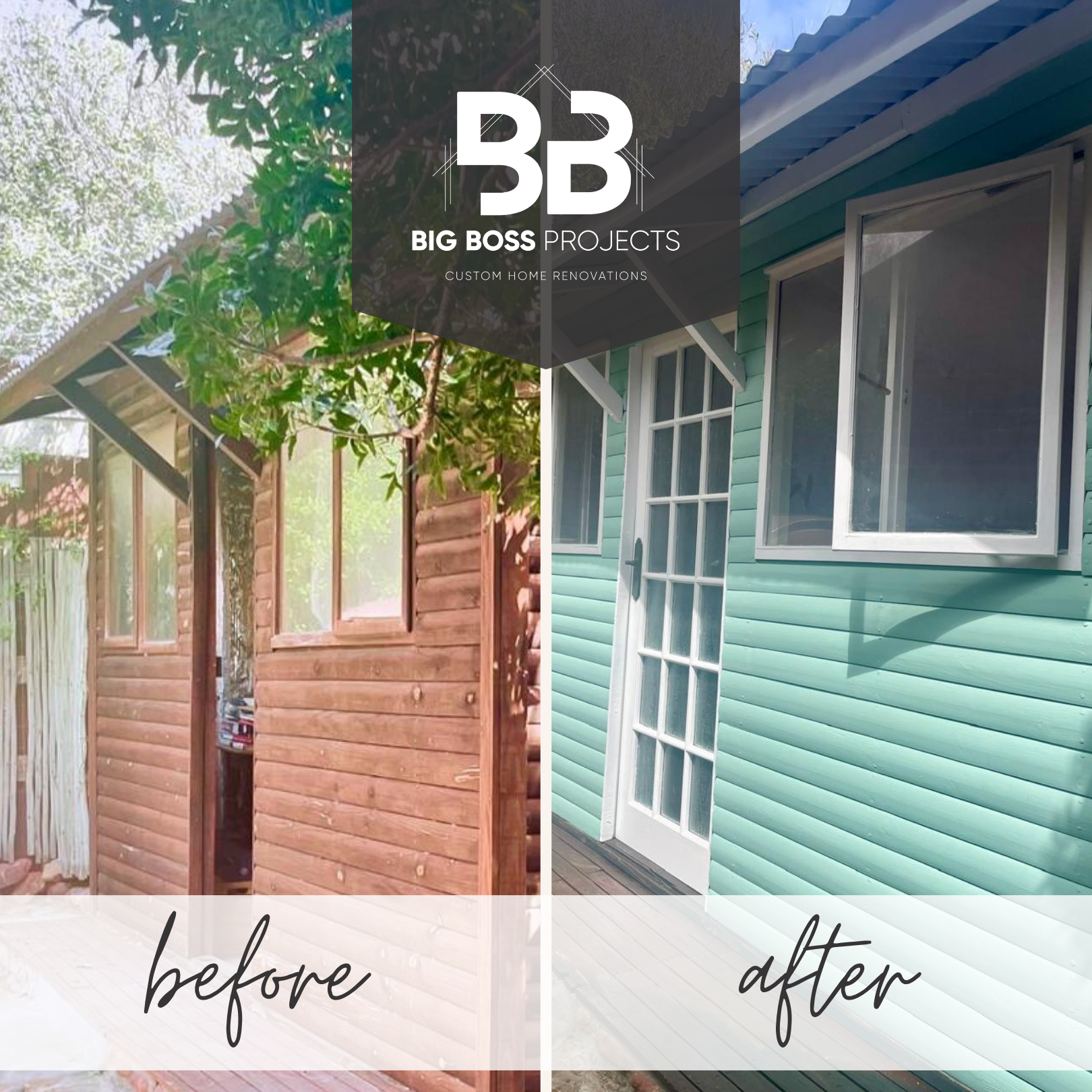 Big Boss Projects Before & after artwork by DME