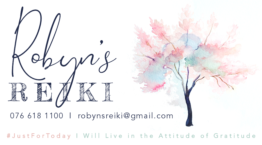 Robyn’s Reiki Business card design by DME
